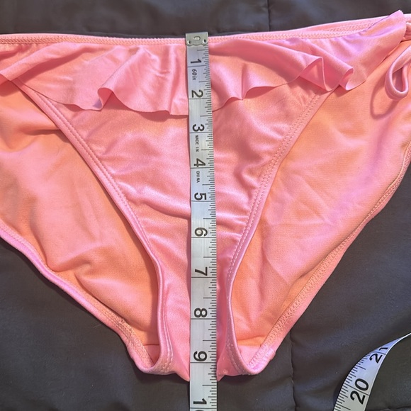 Womens 2Piece Bikini with Ruffles in Coral - Picture 11 of 11
